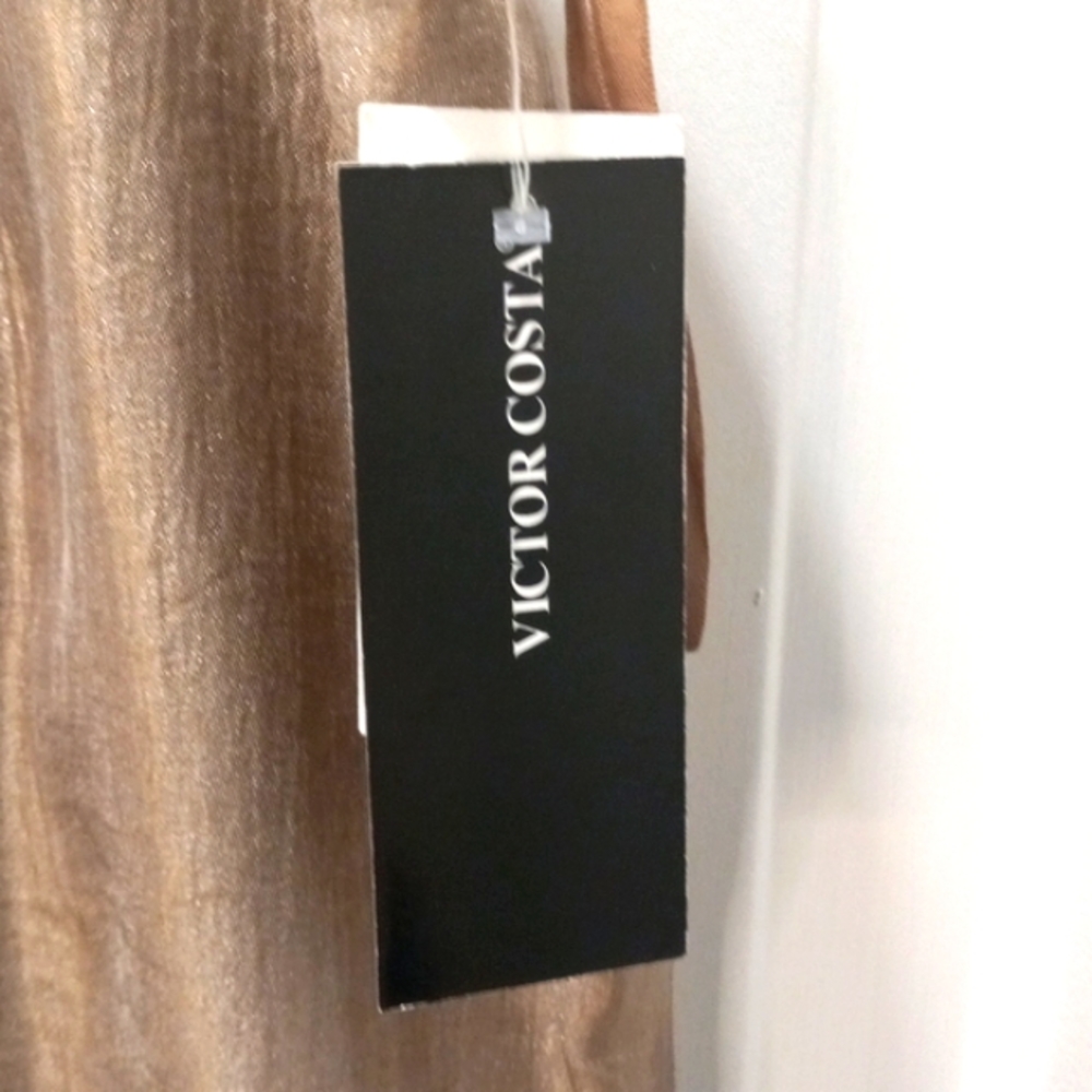 NWT Victor Costa Shiny Straight Skirt Size 14 - Picture 3 of 8